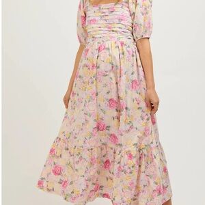 Floral Puff Sleeve Dress